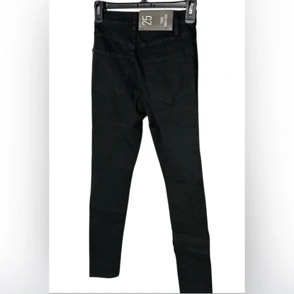 BDG Twig Ripped High-Waisted Skinny Jean - Black Size 25 New with Tag - Picture 14 of 16